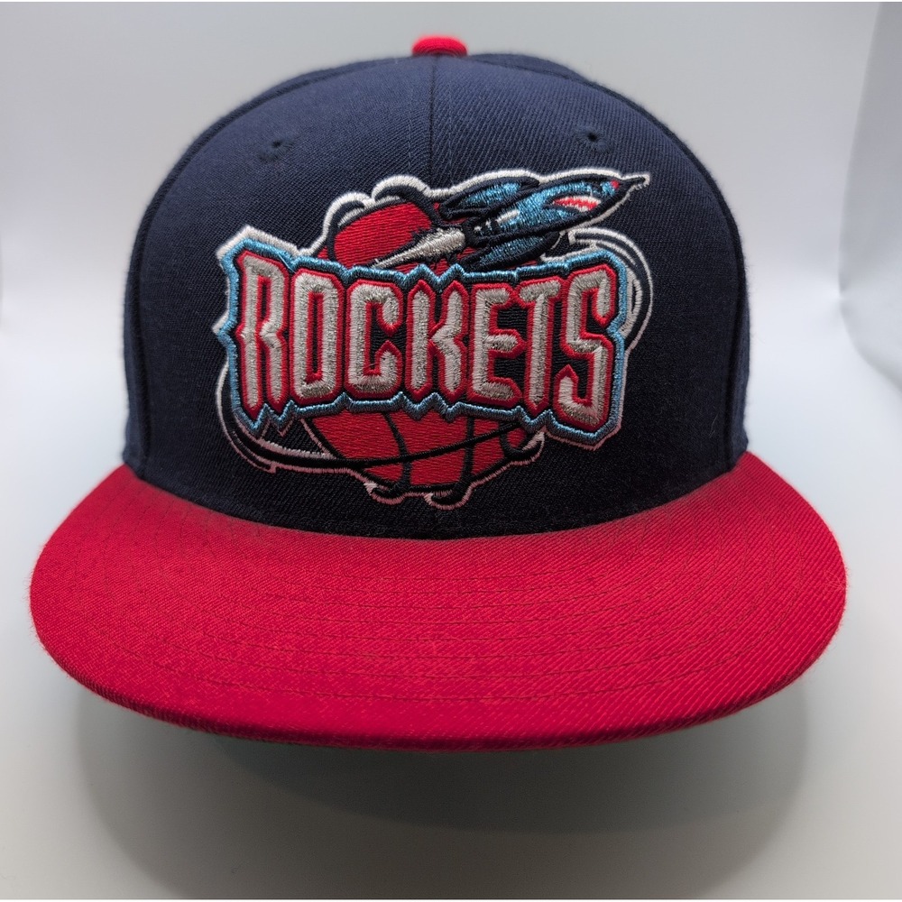 Houston Rockets Cap Fitted Mitchell & Ness New Size 7 3/8 Wool Cap